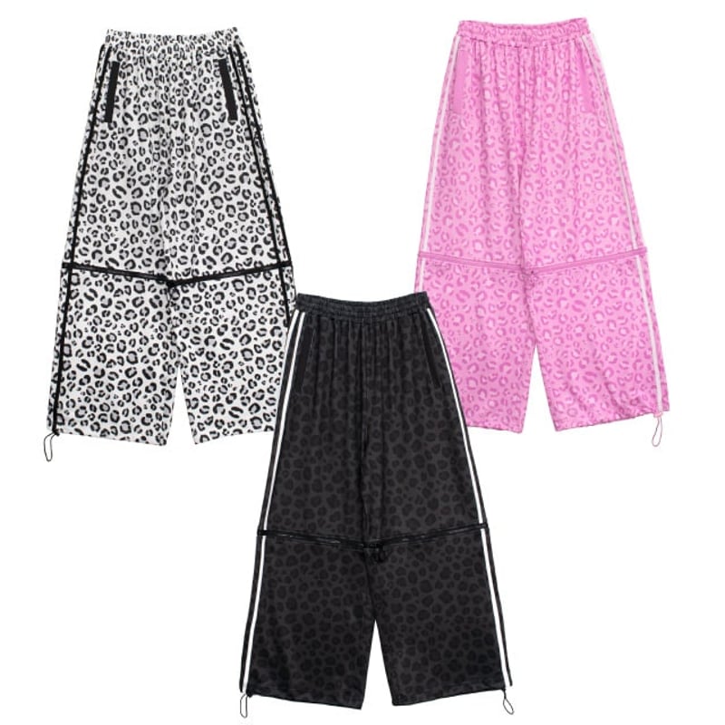 NANA様専LE PHIL クウォータージャージ LISTEN FLAVOR】平成レオパード2WAYジャージパンツ（2513523