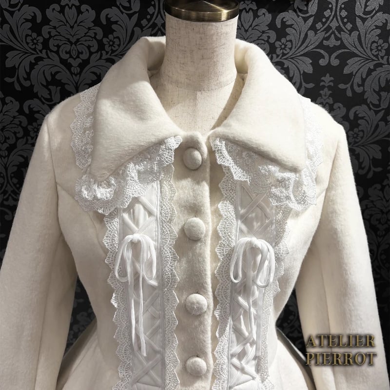 ATELIER-PIERROT】Lunar Lattice Coat- Cuffsn/ TC