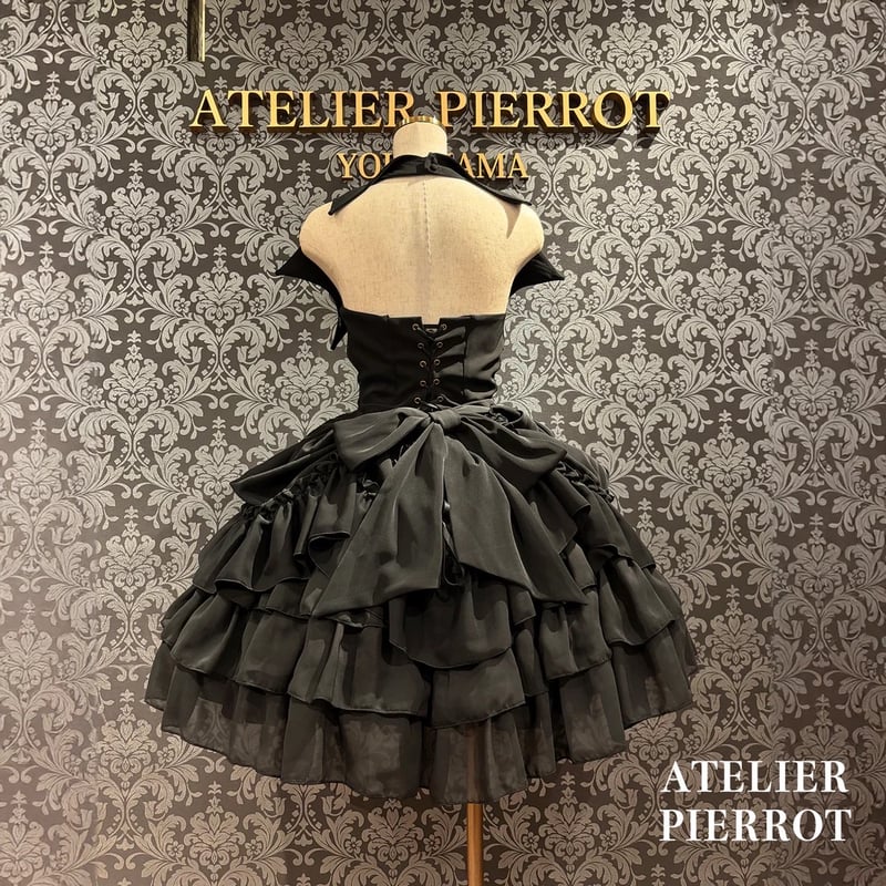 ATELIER PIERROT Batwing Waltz Dress ボルドー ATELIER-PIERROT】Batwing Waltz Dress/TOP3080 |