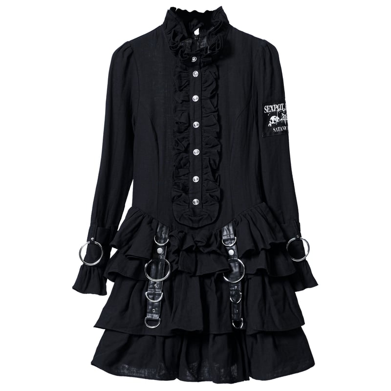 SEXPOTReVeNGe】Vandal Queen Black Gauze Frill ワ