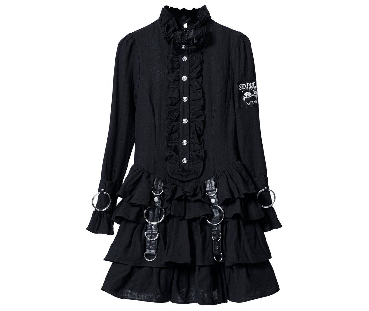 SEXPOTReVeNGe】Vandal Queen Black Gauze Frill ワ