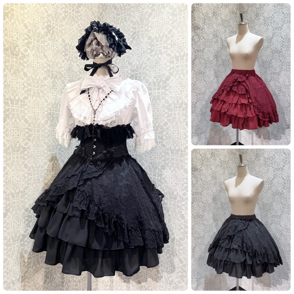 ATELIER PIERROT　Frill Short Corset　ブラック ATELIER-PIERROT】Frill Short Corset/TPC-105 | K