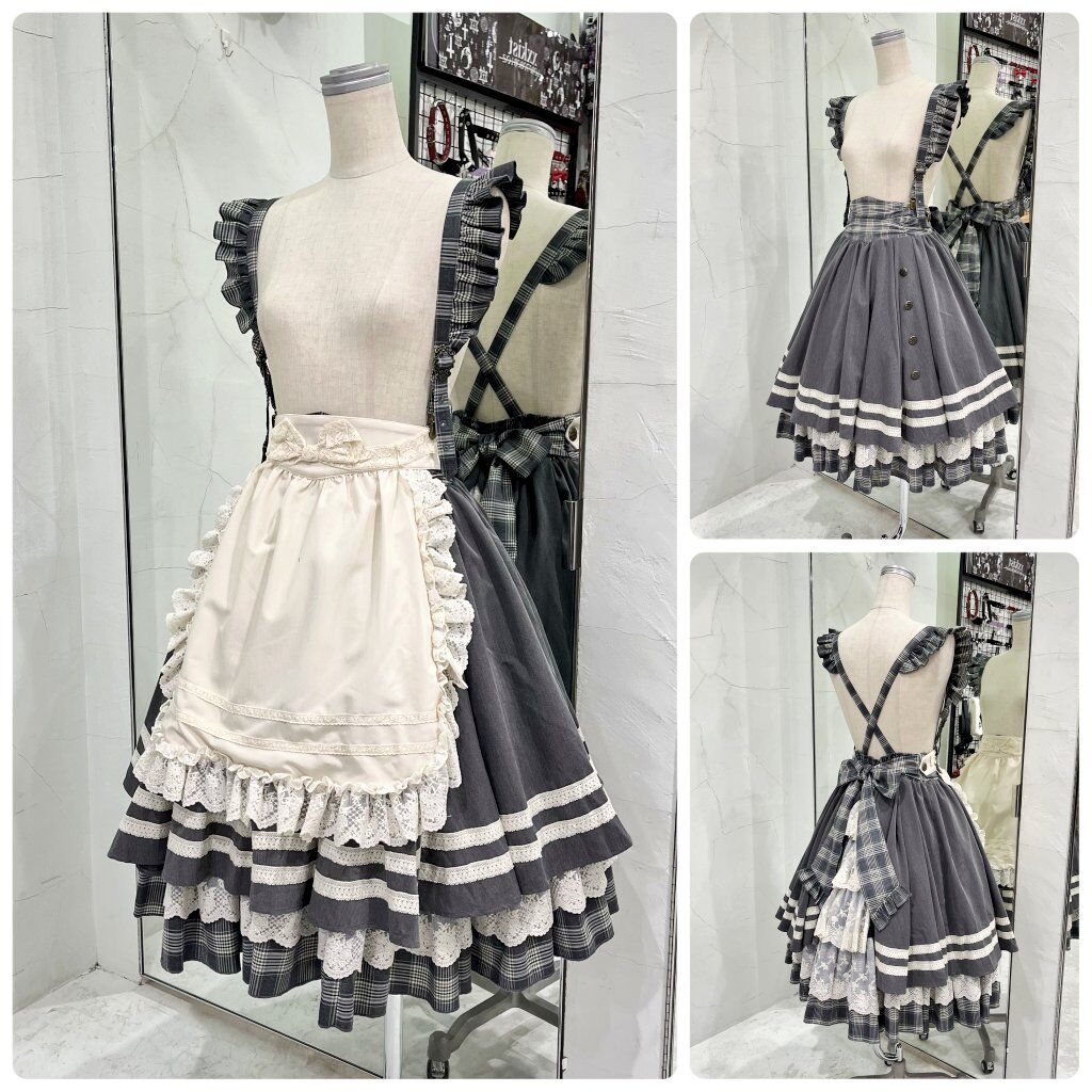 星箱Works】ベアーズベーカリー エプロン&サスペンダー付き 星箱Works】ベアーズベーカリー エプロン&サスペンダー付き