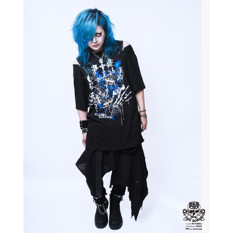 SEXPOTReVeNGe】Shoulder Zip Big Cutsew 毒蛾 【SA68