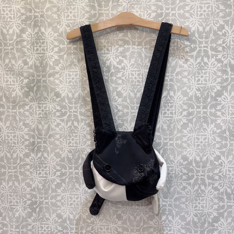 h.NAOTO】Lovely CAT Frill Backpack/FR25-B020 BK