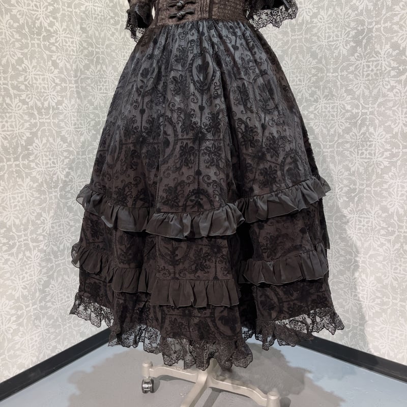 星箱Works】ダマスクチャーム オープンショルダーワンピース