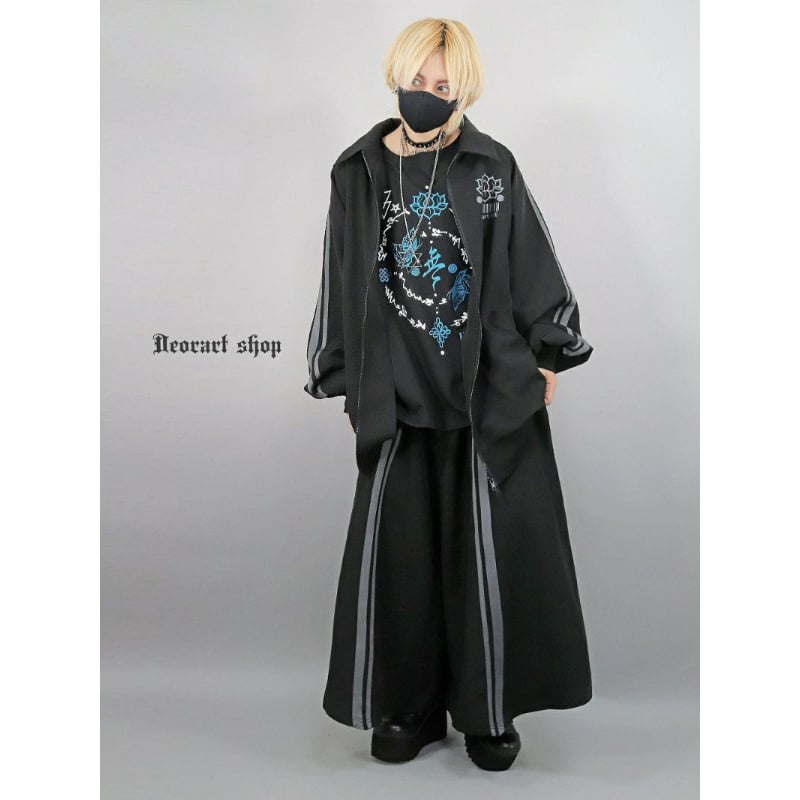 Deorart】襟付き・サイドライン ジップパーカー [ GOTH CHINA