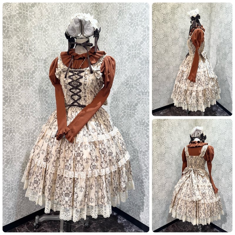 【着用1回】アリスアンドオリビア　レース襟が可愛すぎる♡パフスリーブニット 着用1回】アリスアンドオリビア レース襟が可愛すぎる♡パフスリーブ