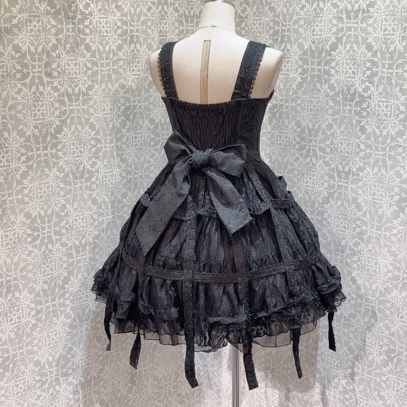 h.NAOTO】Rose Bird Cage Dress/CNF34-O067 BK/M |