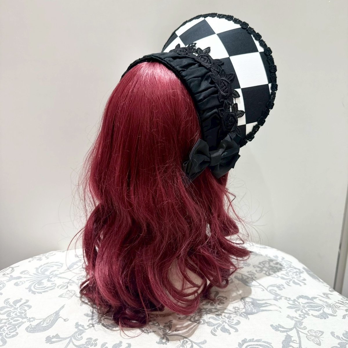 Enchantlic Enchantilly】ダイヤ柄ハーフボンネット/012-702-98