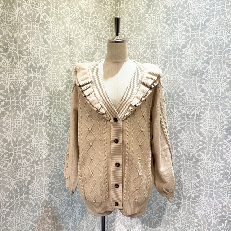 星箱Works】小鳥ボタンのフリルカーディガン/O26127384 | KIST ONLIN