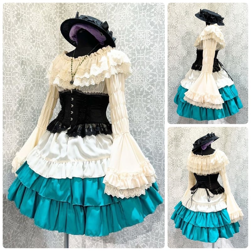 ATELIER-PIERROT】Shirring princess sleeve blous