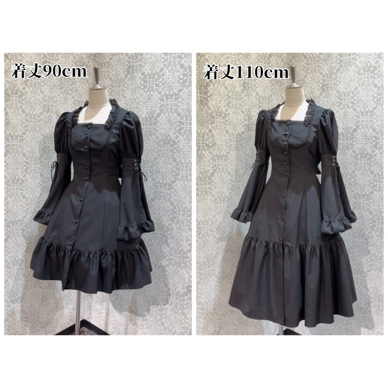 MIHO MATSUDA ワンピース・リイル MIHOMATSUDA 23 A/W COLLECTION ◇ワンピース・シセロ color:黒