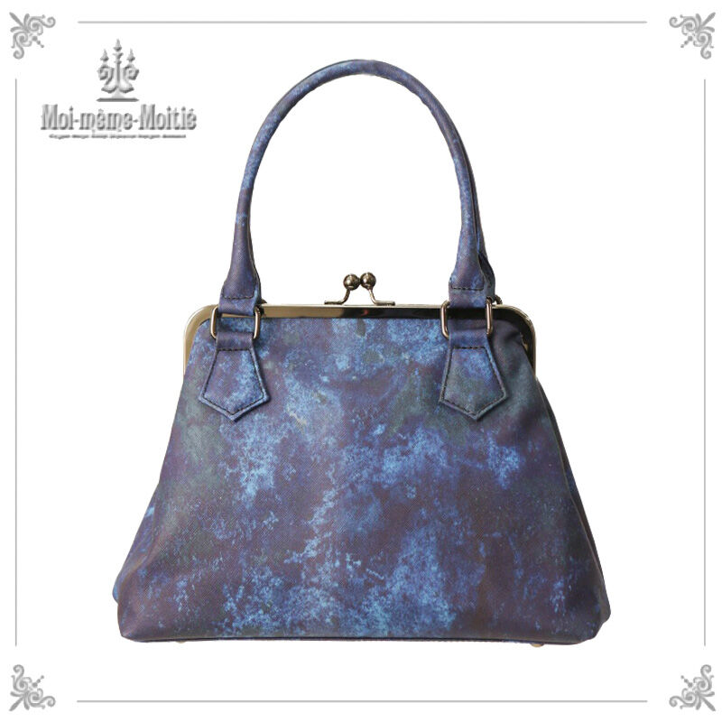 gallery/Moi-meme-Moitie】M+ATサイバー 口金2WAYバッグ 青/x gallery/Moi-meme-Moitie】M+ATサイバー 口金2WAYバッグ 青/x