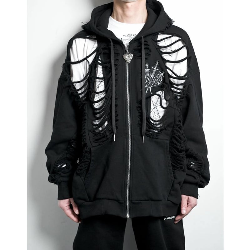 BACKSTAGE PASS】DESTROY HOODIE-VEIN(デストロイフーディー