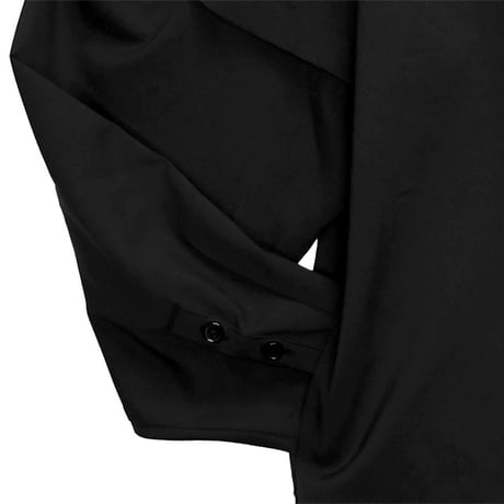 【LISTEN FLAVOR】やんのかステップ黒猫2WAYシャツ（2423557）