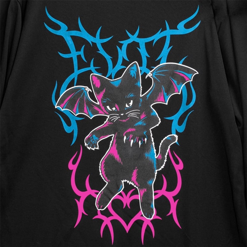 LISTEN FLAVOR】堕天の黒猫ロンT（2520550） | KIST ONLINE