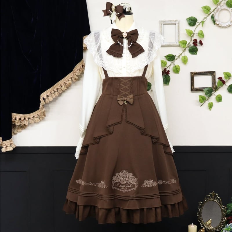 Amavel Meltymelt Chocolate ブラウス ジャンスカ USED】Meltymelt Chocolateスカート | Amavel Wunderwelt Online Shop