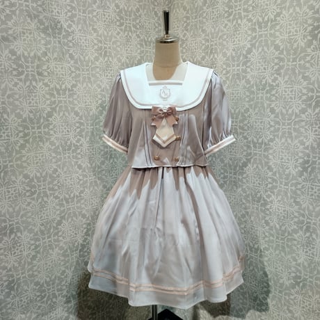 高級シルク♡ERDOS オルドス　1436 チュニックワンピース　ブロンズ　光沢 osharewalker（オシャレウォーカー）の「【廃盤】『かすれドット