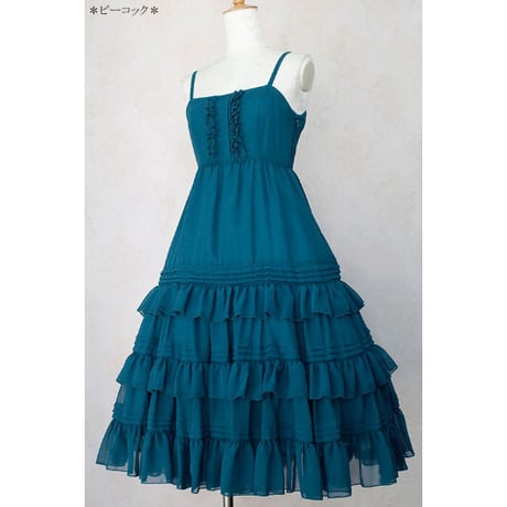 【Victorian maiden】シャーリングシフォンロングアンダードレス