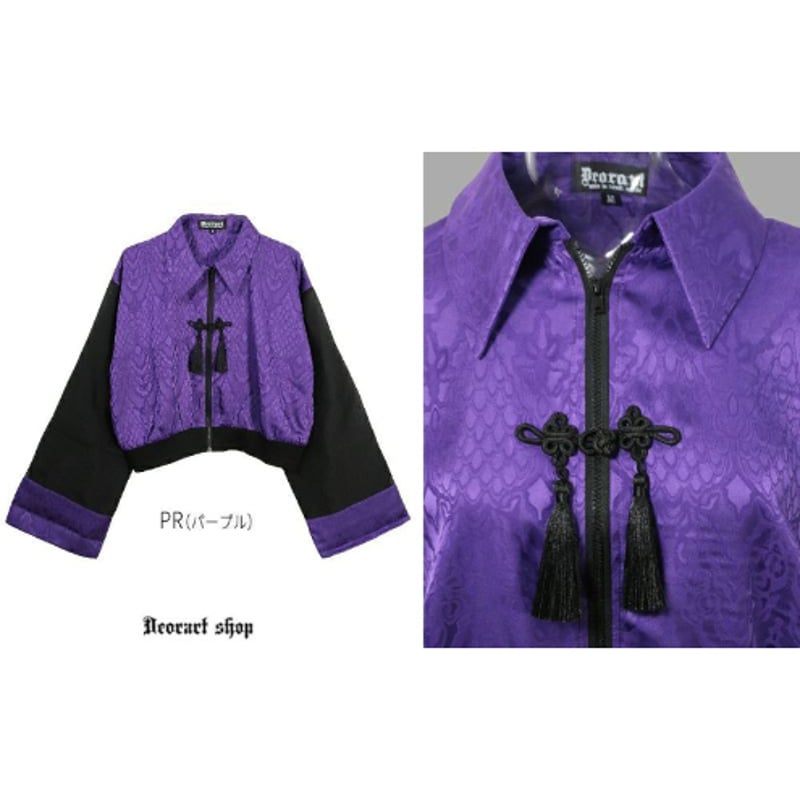 Deorart】【GOTH CHINA】袖 シアー・チャイナ柄トッパー [中華柄]（DRT2