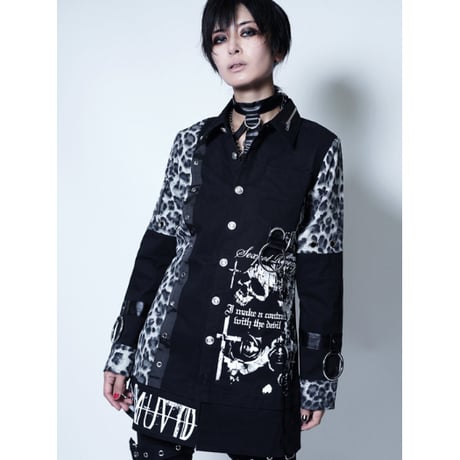 【最終値下げ】Sex Pot Revenge ブラック　シャツジャケット 美品 AKIRA x SEX POT ReVeNGe 🍁2025 AUTUMN & WINTER COLLECTION