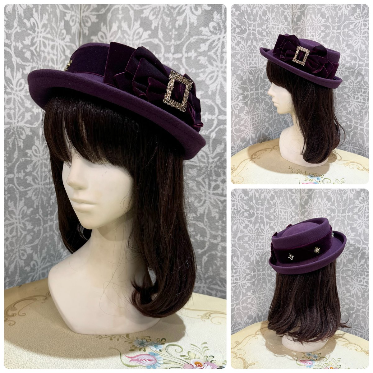 星箱Works】 魔女の庭 魔法の果実 ベルベットリボン帽子 星箱Works】 魔女の庭 魔法の果実 ベルベットリボン帽子