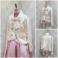 【星箱Works】小夜啼鳥と薔薇 リボンブローチ付きショートジャケット/A24A05298【お取り寄せアイテム】