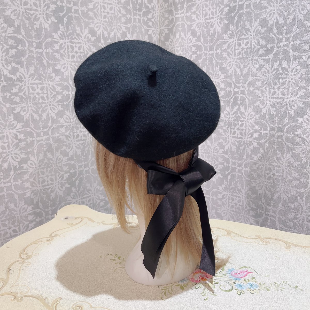 triple fortune フェザー付き黒帽子 Triple*fortune】ベレー帽 | KIST ONLINE STORE