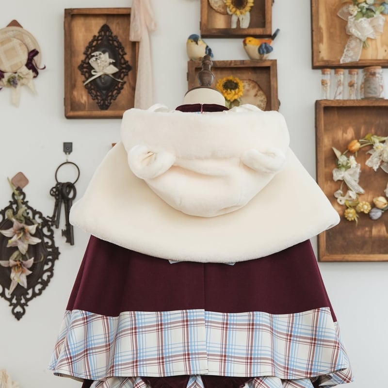 星箱Works】トレインマーチ くまちゃんケープ/A23A15054【お取り寄せ