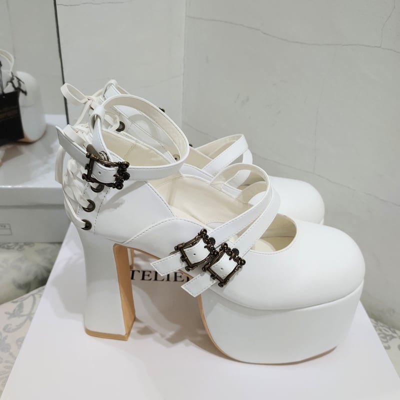 ATELIER-PIERROT】ANTIQUE GOLD FRAME PUMPS/YS-00