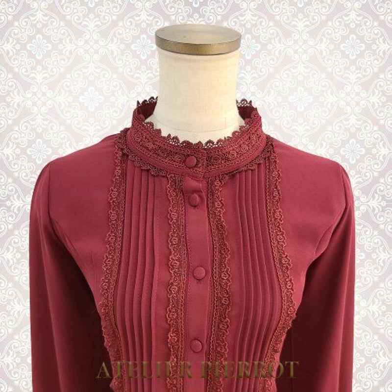 ATELIER-PIERROT】Calmato Blouse (chiffon)/TBL-1 ATELIER-PIERROT】Calmato Blouse (chiffon)/TBL-1