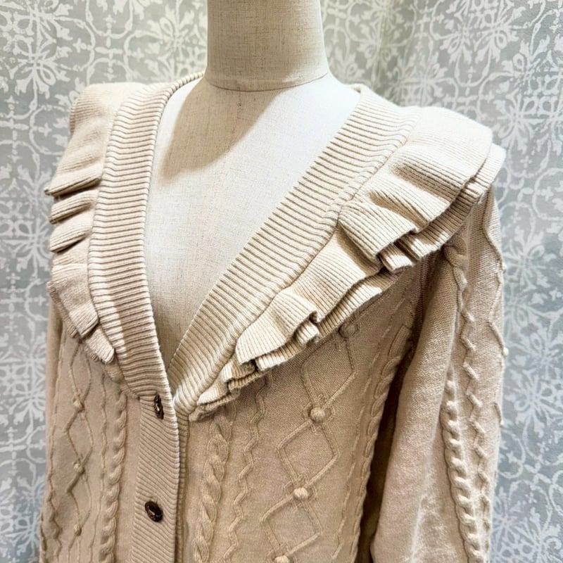 星箱Works】小鳥ボタンのフリルカーディガン/O26127384 | KIST ONLIN