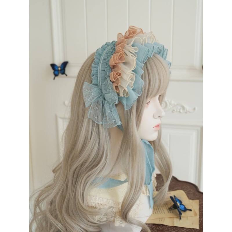 星箱Works】フェリ・ドウ・ロンド レースシフォンヘッドドレス 