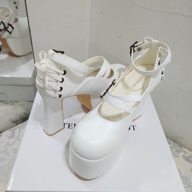 ATELIER-PIERROT】ANTIQUE GOLD FRAME PUMPS/YS-00