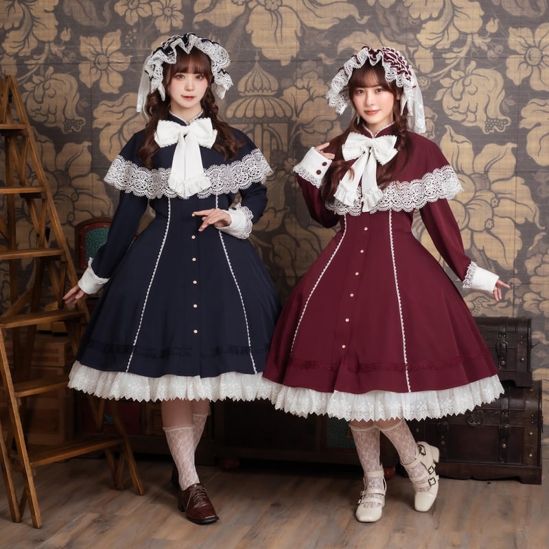 星箱Works】オリヴィア ケープ風ワンピース/A24A01575【お取り寄せ
