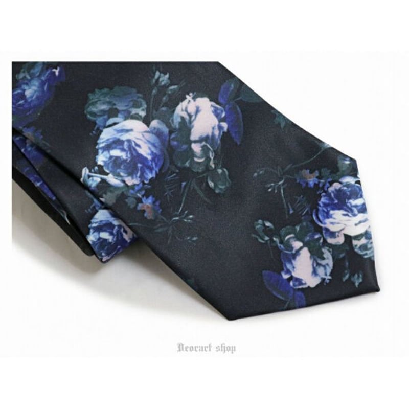 MABATAKI美雨　花のネクタイ（青薔薇） Deorart】ファッション・ネクタイ[ 青薔薇 ]（BY7063） | KIST ONLI