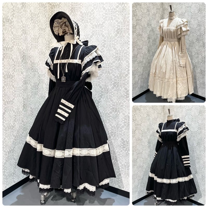 星箱works リリアンヌ姉妹 ロング 黒 無地