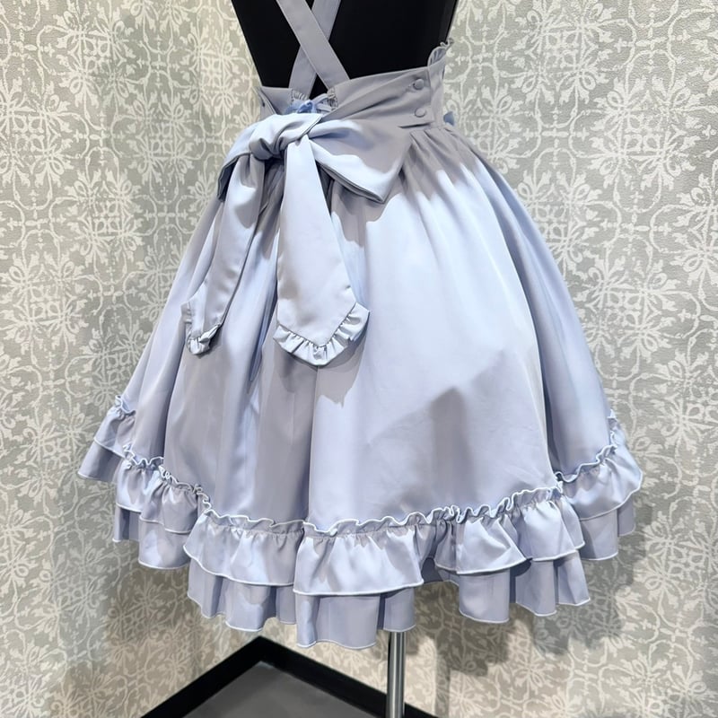 Amavel Dreamy Ribbon Wrapping フリルスカート 水色
