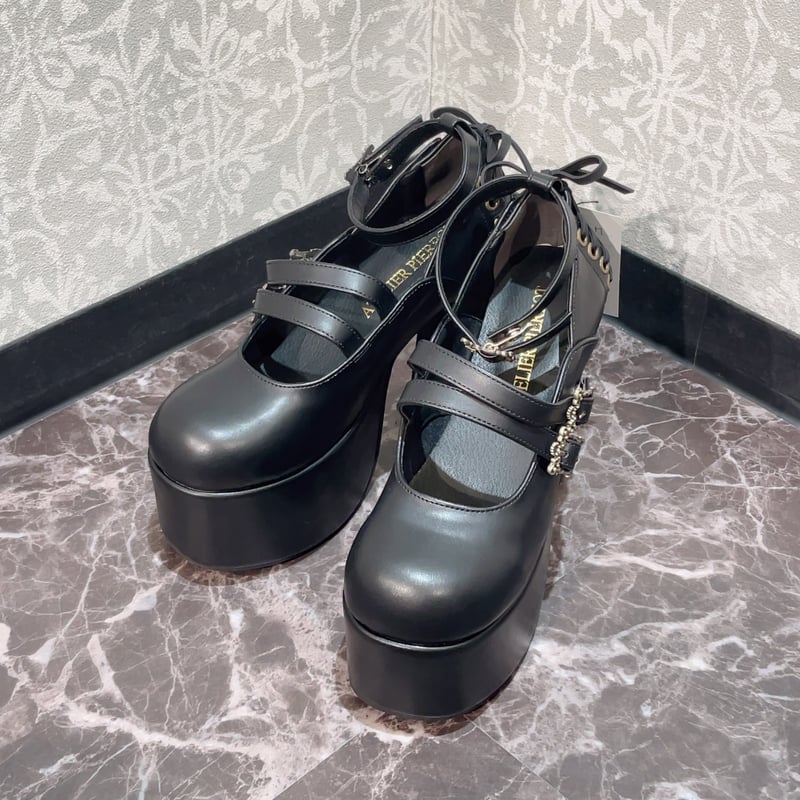 ATELIER-PIERROT】ANTIQUE GOLD FRAME PUMPS/YS-00
