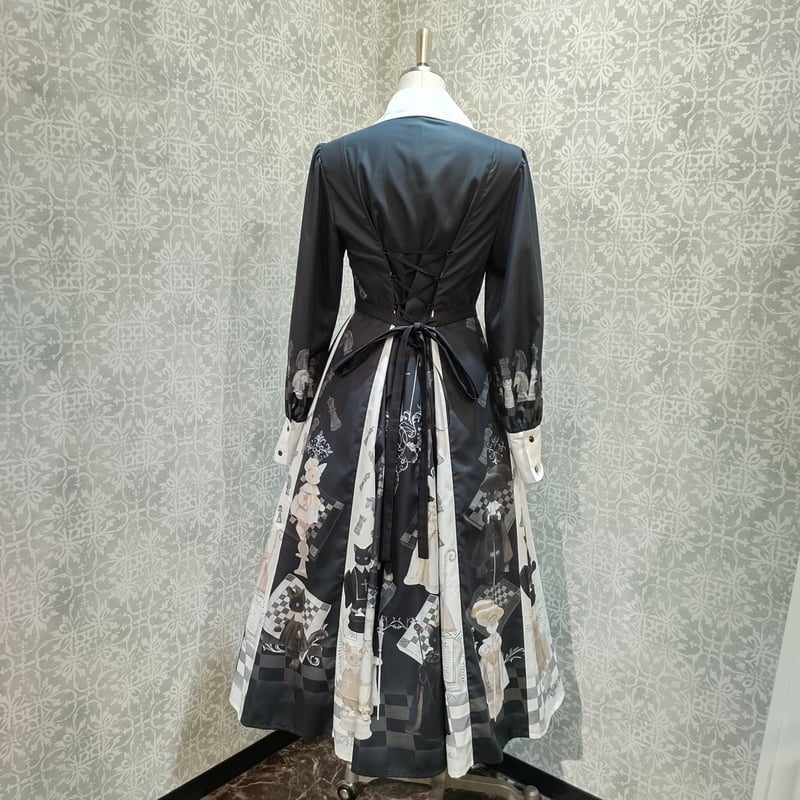  princess alice × tonoコラボワンピース ロイプリ Royal Princess Alice】Chess Board Cattonoコラボ ワン