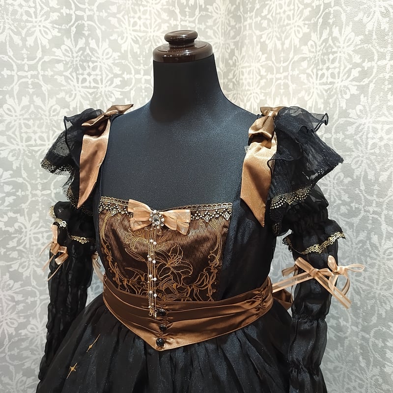 新品！皇室御用達　ユキサブロウワタナベ オーガンジー 刺繍　ワンピース L 11 新品！皇室御用達 ユキサブロウワタナベ オーガンジー 刺繍