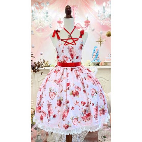 【RoyalPrincessAlice】Strawberry Soda ・Spinコラボ　ジャンパースカート