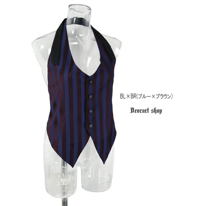 Deorart】ストライプ ホルターネック ジレ・ベスト（DRT2864） | KIST O