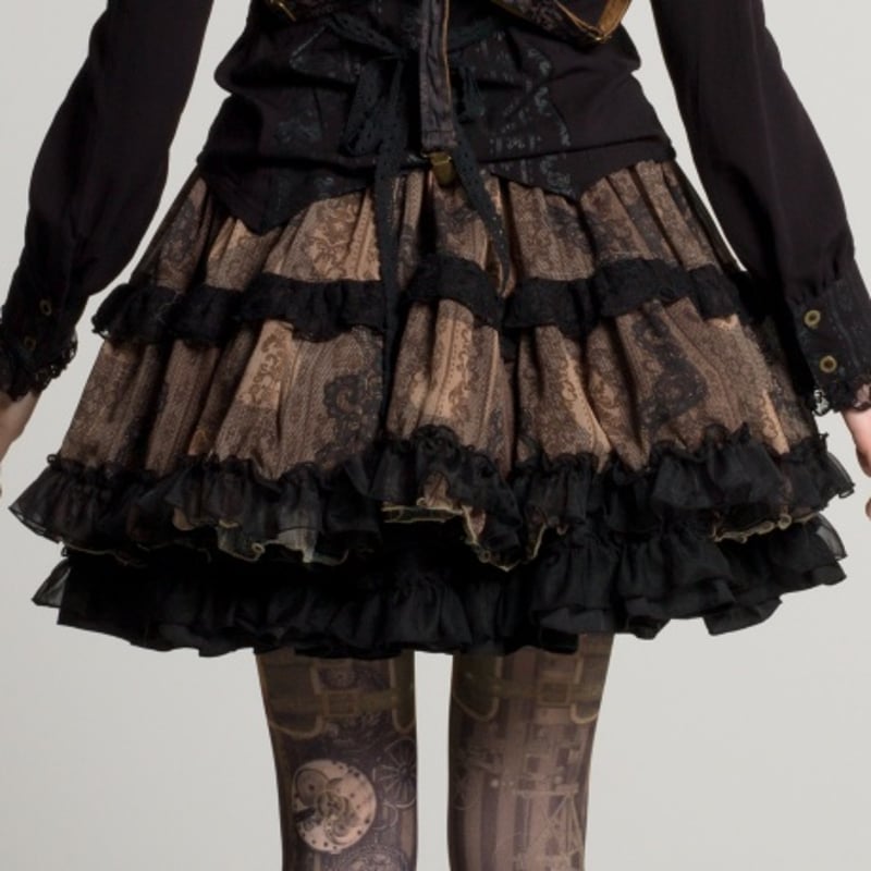 h.NAOTO】Steam Lace Pannier Skirt/SPD21-S002 | 