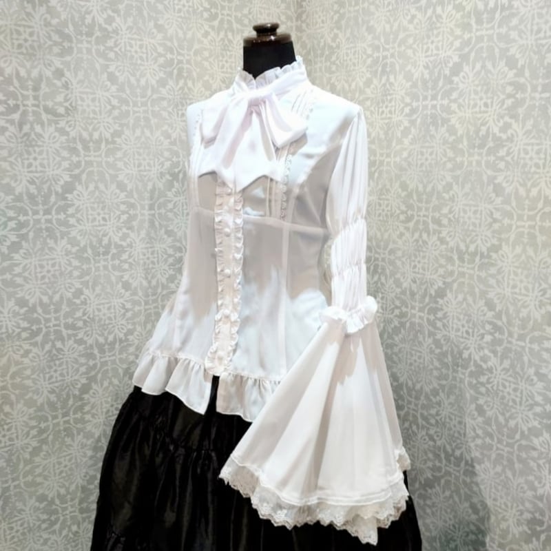 ATELIER-PIERROT】Stand Collar Princess Sleeve B