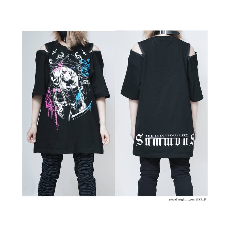 SEXPOTReVeNGe】Shoulder Zip Original Cutsew 魔女の