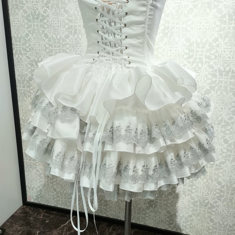 ATELIER-PIERROT】Mini Corset Dress (シルバーレースver)