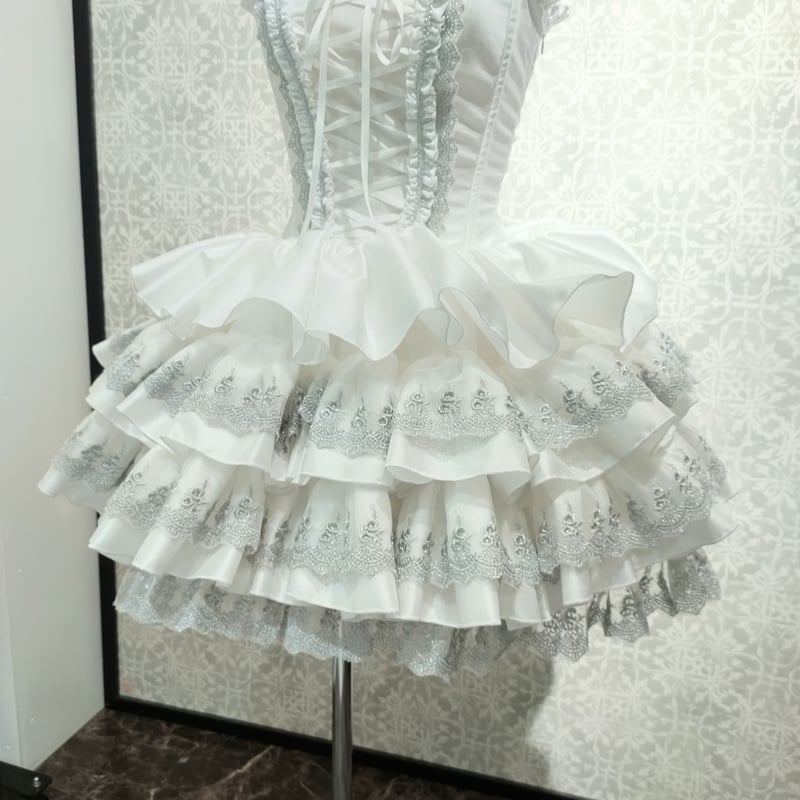 ATELIER-PIERROT】Mini Corset Dress (シルバーレースver)