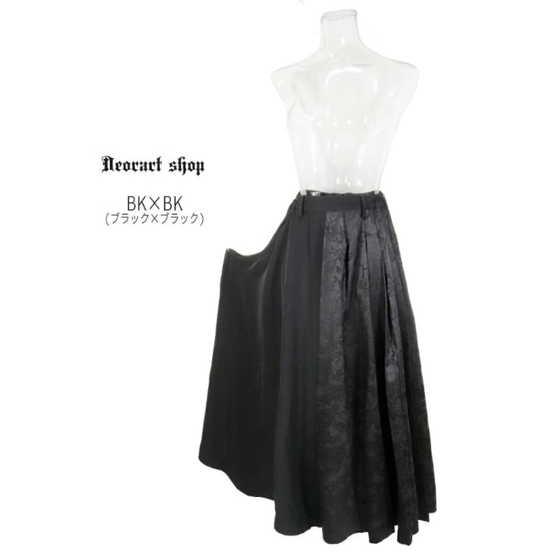 Deorart】[GOTH CHINA] HAKAMA風 アシンメトリーワイドパンツ [袴・